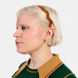 Chunks - Wavy Headband - Caramel Plaid