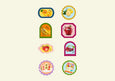 Shellflower - Fruits Washi Flake Stickers