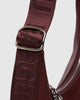 Baggu - Small Recycled Leather Crescent Bag - Mahogany