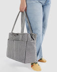 Baggu - Carry On Cloud Bag - Black & White Gingham