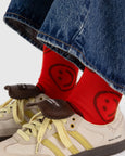 Baggu - Crew Sock - Red Happy