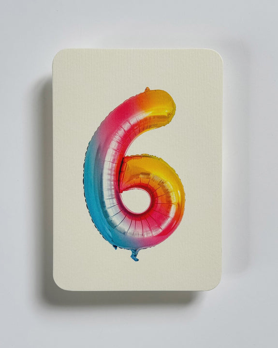 Canonbury Press - Birthday Balloon No.6 Greeting Card