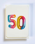 Canonbury Press - Birthday Balloon No.50 Greeting Card