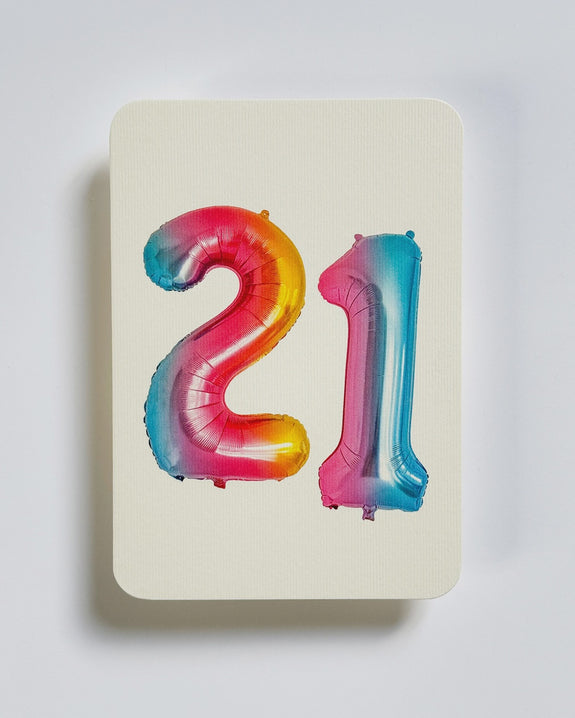 Canonbury Press - Birthday Balloon No.21 Greeting Card