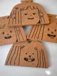 Natali Koromoto - "Dog Person" Set of Four Cork Coasters