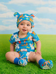 Halcyon Nights - Short Sleeve Bodysuit - Puppy Park