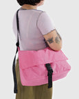 Baggu - Nylon Messenger Bag - Azelea Pink