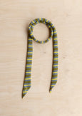 TBCo - Merino Neck Tie – Green, Grey & Yellow Stripe