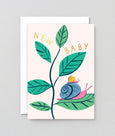 Wrap - New Baby Snails Greetings Card