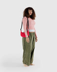 Baggu - Small Nylon Crescent Bag - Candy Apple