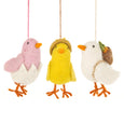Felt So Good - Handmade Felt Easter Decoration - Chirpy Chick - Pink