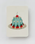 Canonbury Press - Violet Petal Cream Blancmange Greeting Card