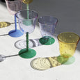 &Klevering - Dot Wine Glass Set – Purple (Set of 2)
