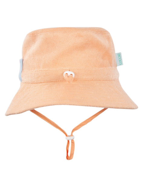 Acorn Kids - Peach Terry Towelling Bucket Hat