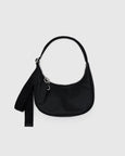 Baggu - Small Recycled Leather Crescent Bag - Black