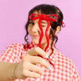 Chunks - Bow Hairpin in Cherry - Large