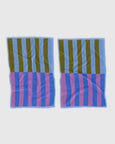 Baggu - Hand Towel Set of 2 - Cabana Stripe Mix