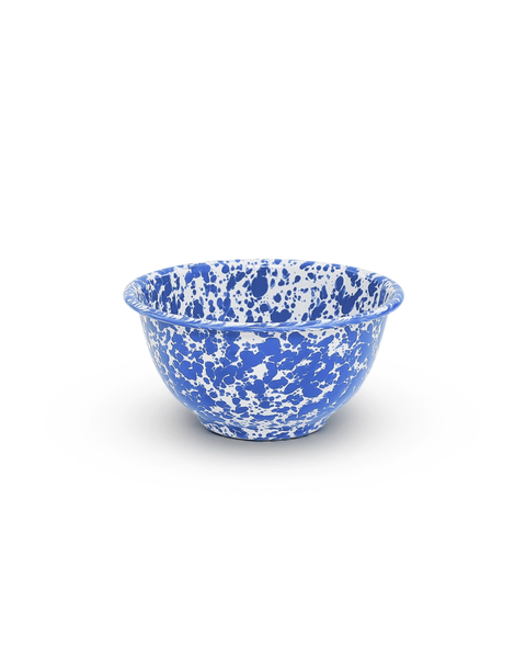 Crow Canyon - Small Footed Bowl - Blue & White Splatter