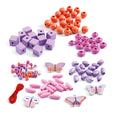 Djeco - Colourful Butterfly Wooden Bead Set