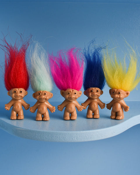 Mini Troll Dolls - Assorted Colours