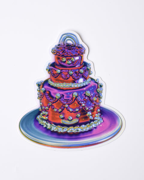 Alex Luciano - Chrome Cake Holographic Sticker