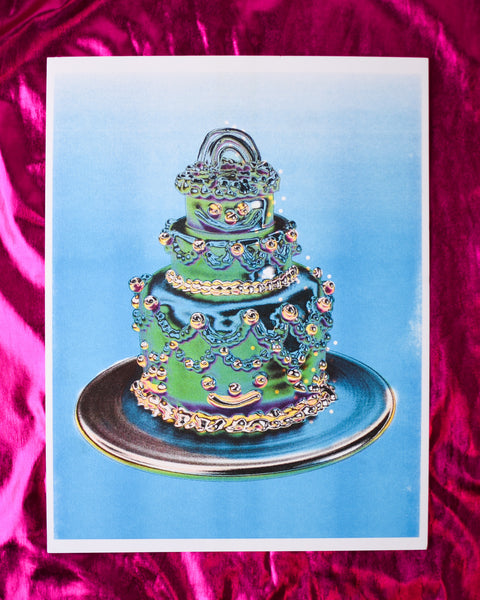 Alex Luciano - Gremlin Chrome Cake Riso Print