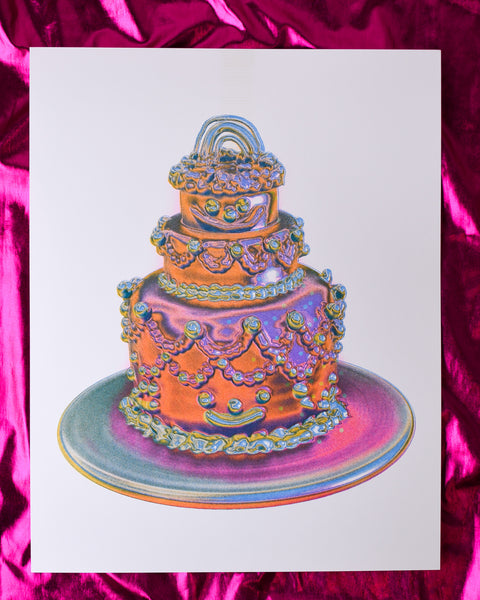 Alex Luciano - Chrome Cake Riso Print