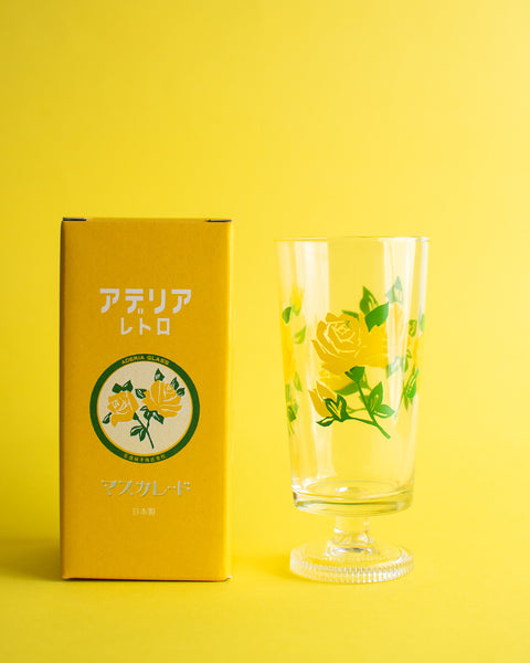 Aderia - Retro Glass Tumbler with Stem - Masquerade