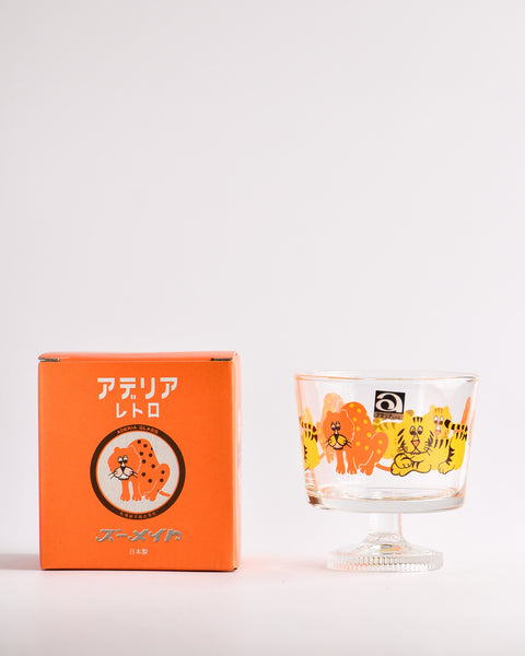Aderia - Retro Dessert Bowl with Stem - Zoo Mate