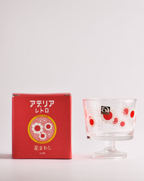 Aderia - Retro Dessert Bowl with Stem - Sakura