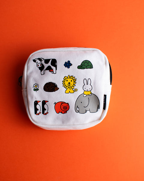 Miffy - Animals and Daisy Square Pouch