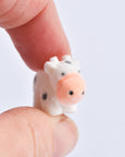 Flocked Mini Baby Cows
