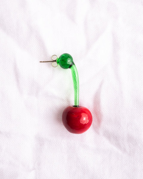 Jean Riley - XL Cindy Cherry Glass Stud