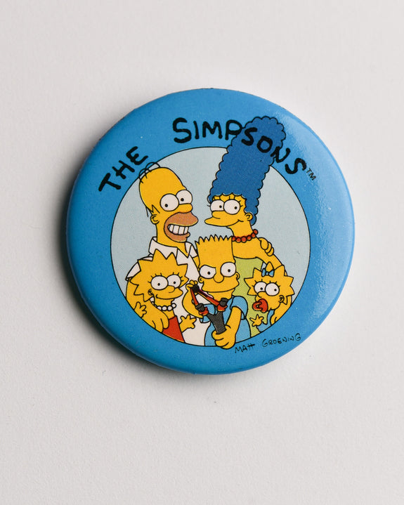The Simpsons Vintage Deadstock Button - The Simpsons Family