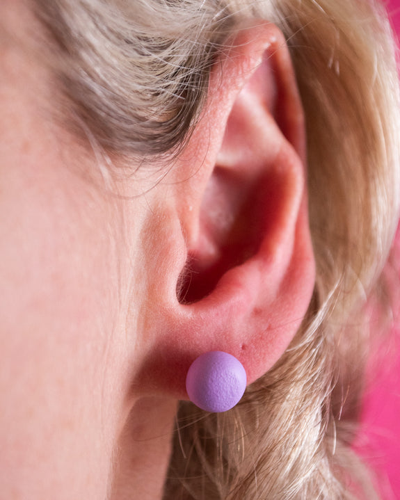 Emily Green -Orchid Stud Earrings
