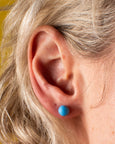 Emily Green - Bright Blue Mini Stud Earrings