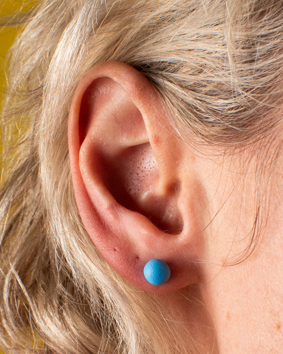 Emily Green - Bright Blue Mini Stud Earrings