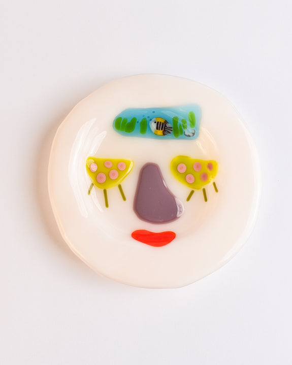 Lawn Bowls - 13cm Glass Plate - Deep Sea Dreams
