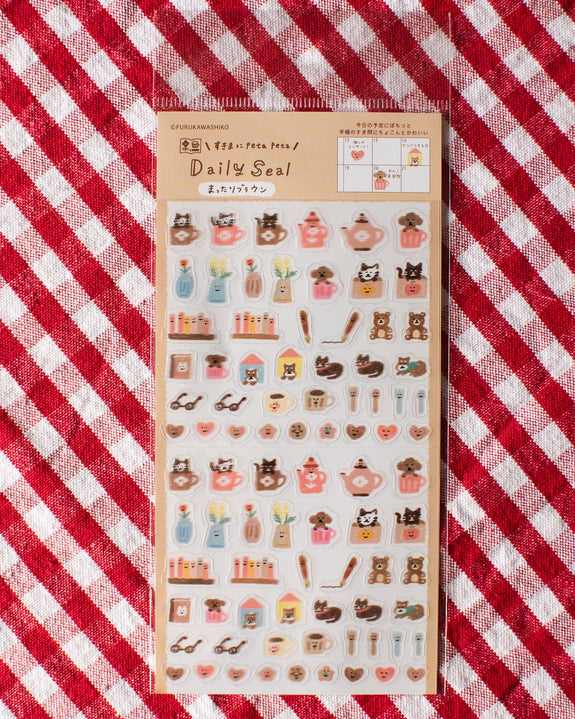 Furukawashiko - Daily Sticker Sheet - Muttari Brown