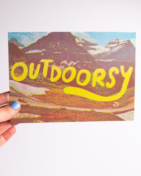 Alex Luciano - Outdoorsy Riso Print