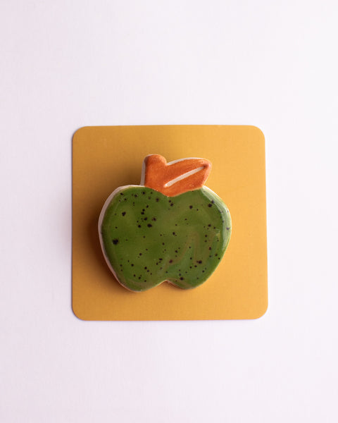 Togetherness Design - Ceramic Brooch - Apple