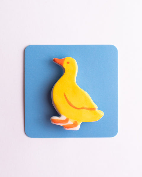 Togetherness Design - Ceramic Brooch - Duck