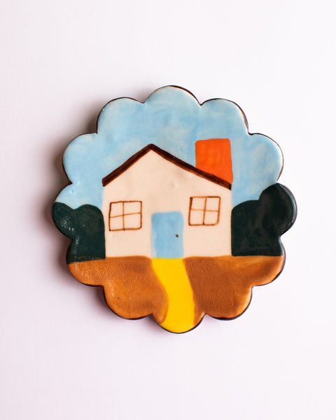Togetherness Design - Ceramic Dish Small - Scalloped House