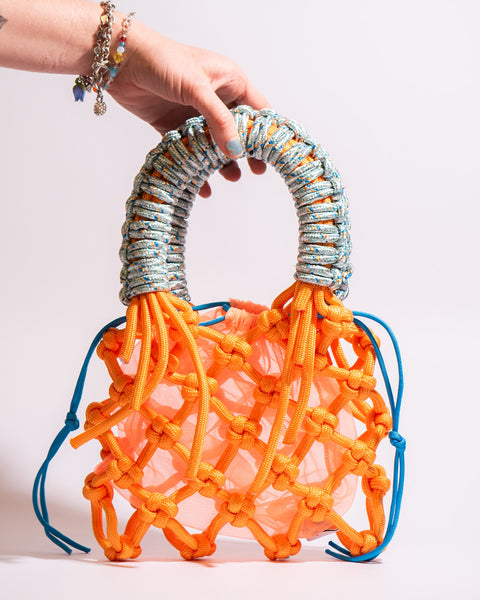 Olive Made - Sunshine bag - Orange and Grey