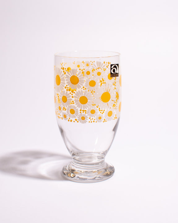 Aderia - Retro Pedestal Glass - Flower Bloom