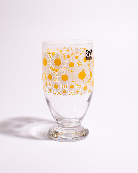 Aderia - Retro Pedestal Glass - Flower Bloom