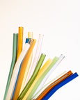 Tall Coloured Glass Straws