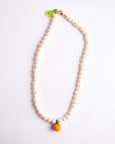 Jean Riley - XL Glass Tangelo pearl necklace