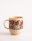 Yamaka - Moomin Vintage Flowers Mug - Tan