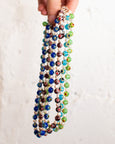 Emily Green - Millefiori & Pearl Short Necklace - Aqua